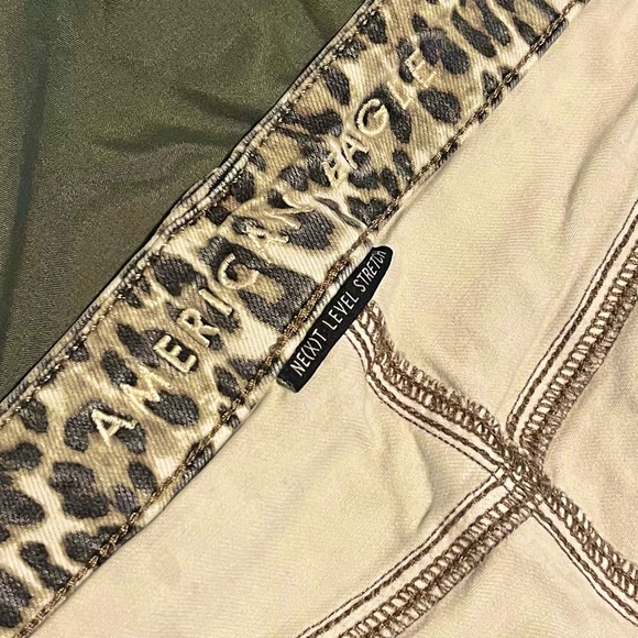American Eagle Leopard Print Pants - Picture 2 of 3